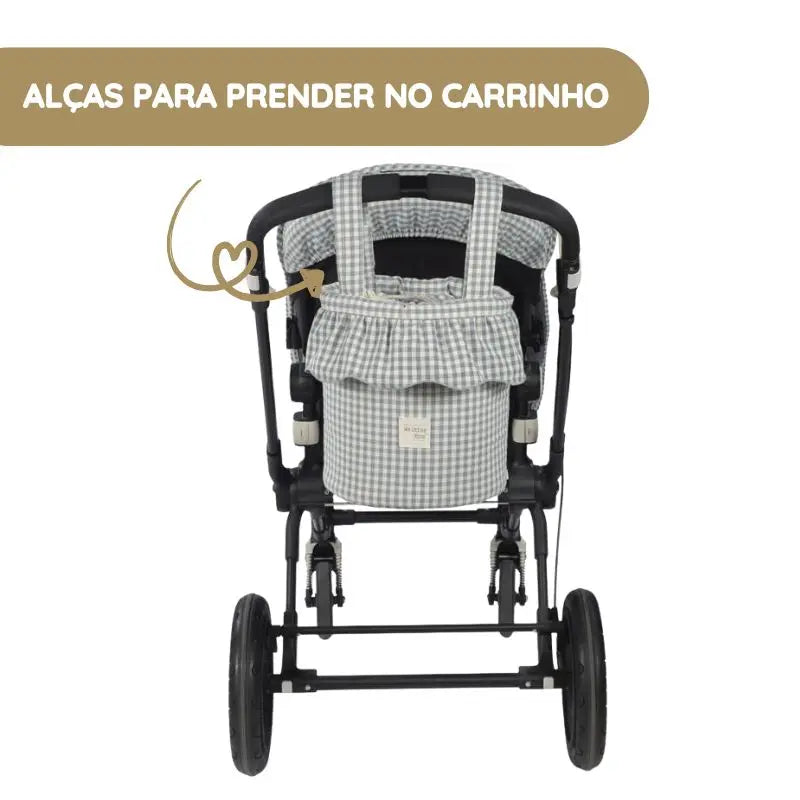 Walking Mum Mala Organizadora Bucket Praliné Vichy - Matcha