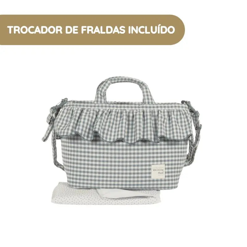 Walking Mum Mala de Passeio Praliné Vichy - Matcha