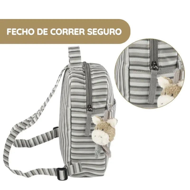 Walking Mum Mochila Kids Botton Rayas