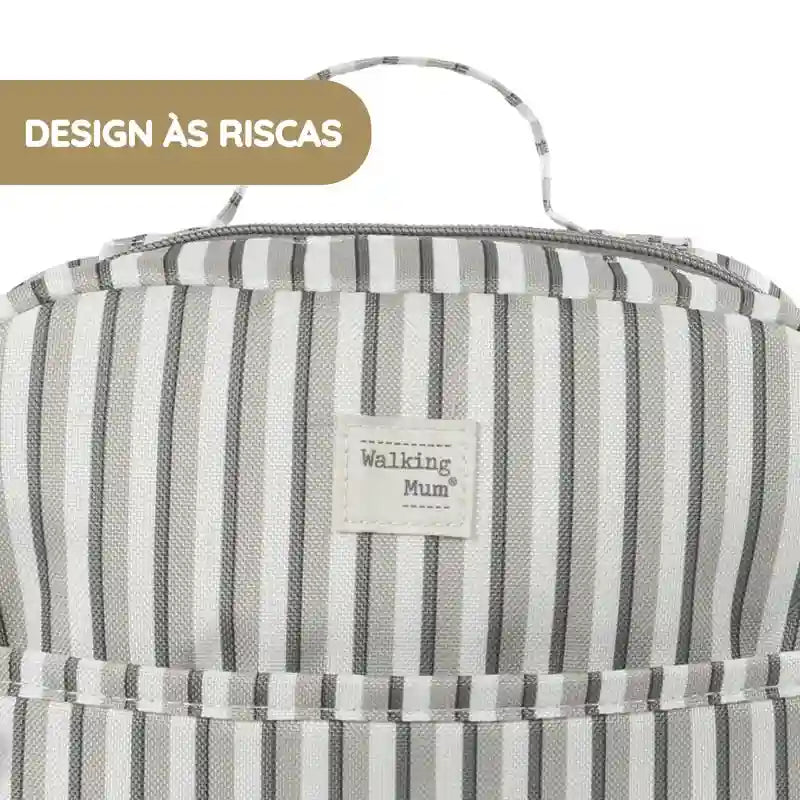 Walking Mum Mochila Kids Botton Rayas