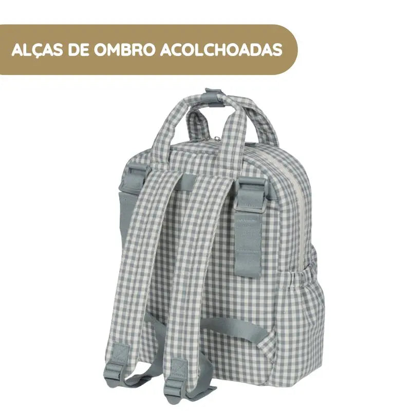 Walking Mum Mochila Praliné Vichy - Matcha
