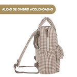 Walking Mum Mochila Praliné Vichy - Moka