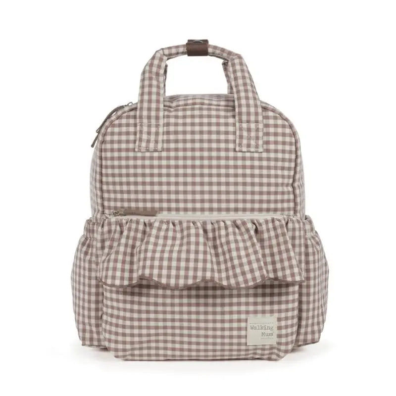 Walking Mum Mochila Praliné Vichy - Moka