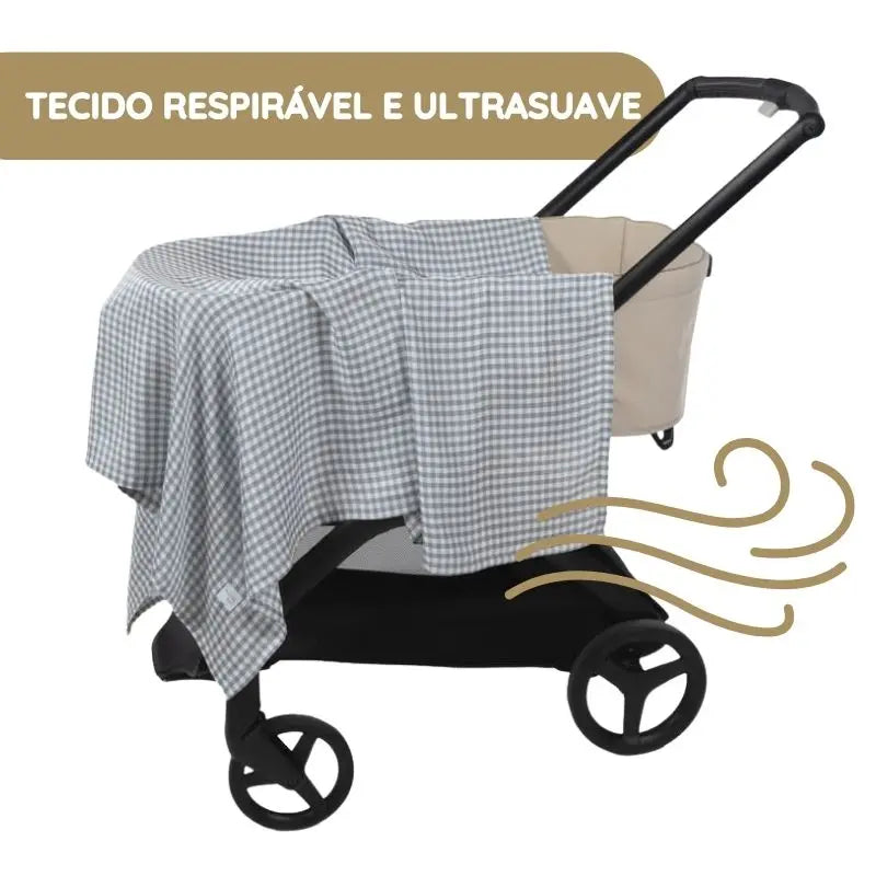 Walking Mum Musselina Praliné Vichy - Matcha