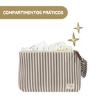 Walking Mum Necessaire Praliné Rayas - Moka