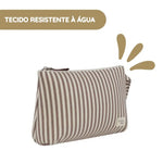 Walking Mum Necessaire Praliné Rayas - Moka
