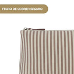 Walking Mum Necessaire Praliné Rayas - Moka