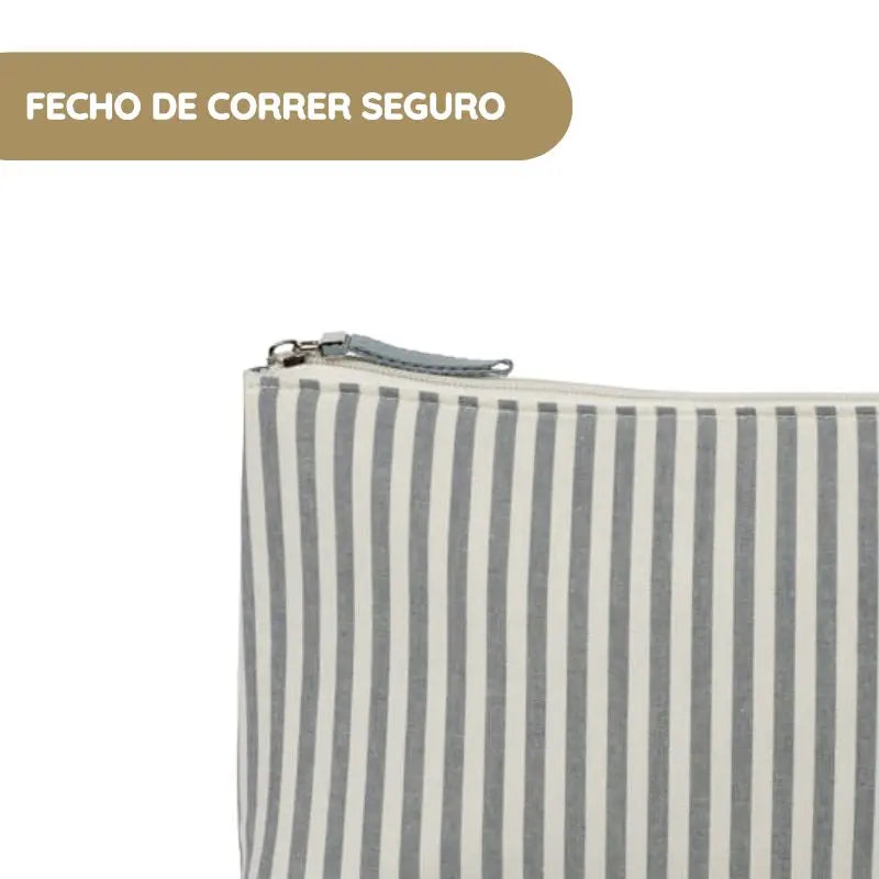 Walking Mum Necessaire Praliné Rayas - Matcha