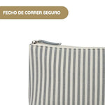 Walking Mum Necessaire Praliné Rayas - Matcha