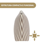 Walking Mum Necessaire Praliné Rayas - Moka