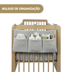 Walking Mum Organizador de Berço Praliné Vichy/Rayas - Matcha