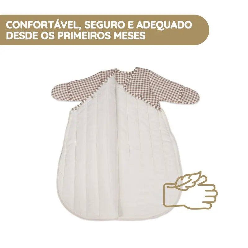 Walking Mum Saco de Dormir Praliné Vichy/Rayas TOG 2,5 - Moka