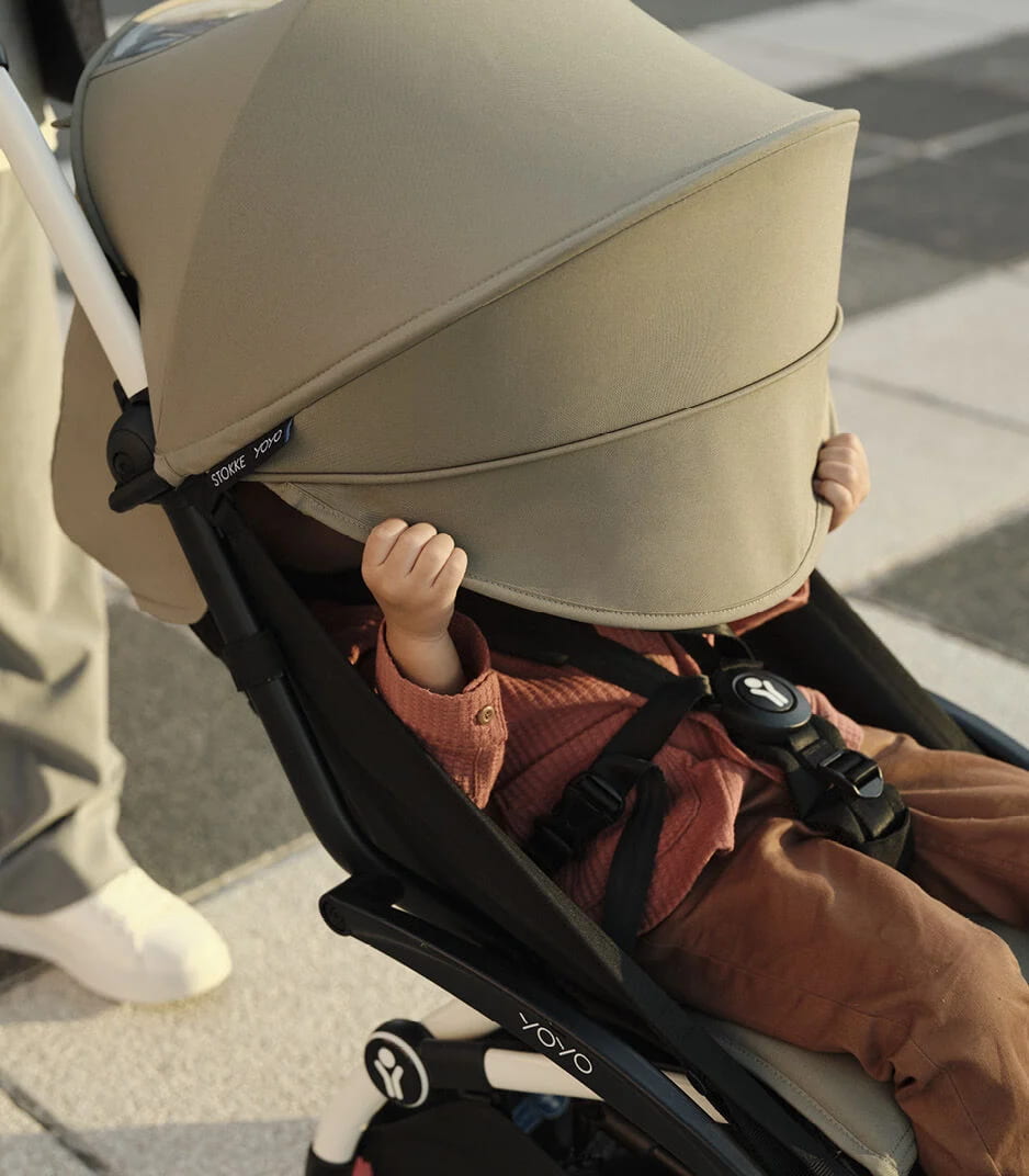 Stokke YOYO 3 Carrinho de Bebé - White + Color Pack - Taupe