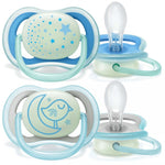 Philips Avent - 2 Chupetas - Ultra Air – NT – 6-18 M - Menino