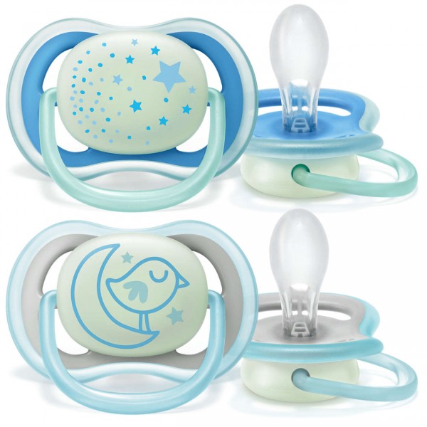 Philips Avent - 2 Chupetas - Ultra Air – NT – 6-18 M - Menino