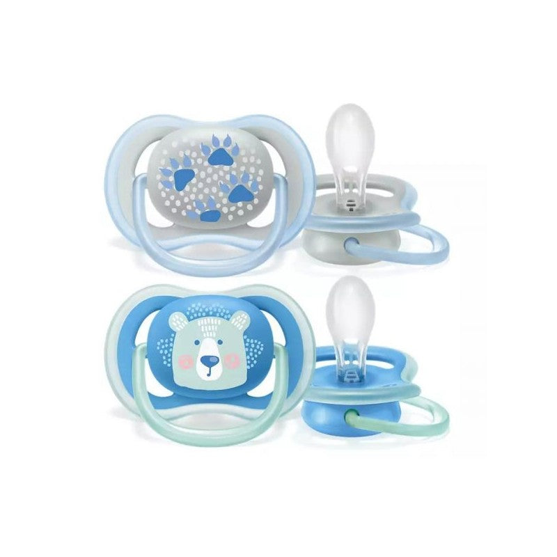Philips Avent - 2 Chupetas - Ultra Air - Deco - 6-18 M - Menino