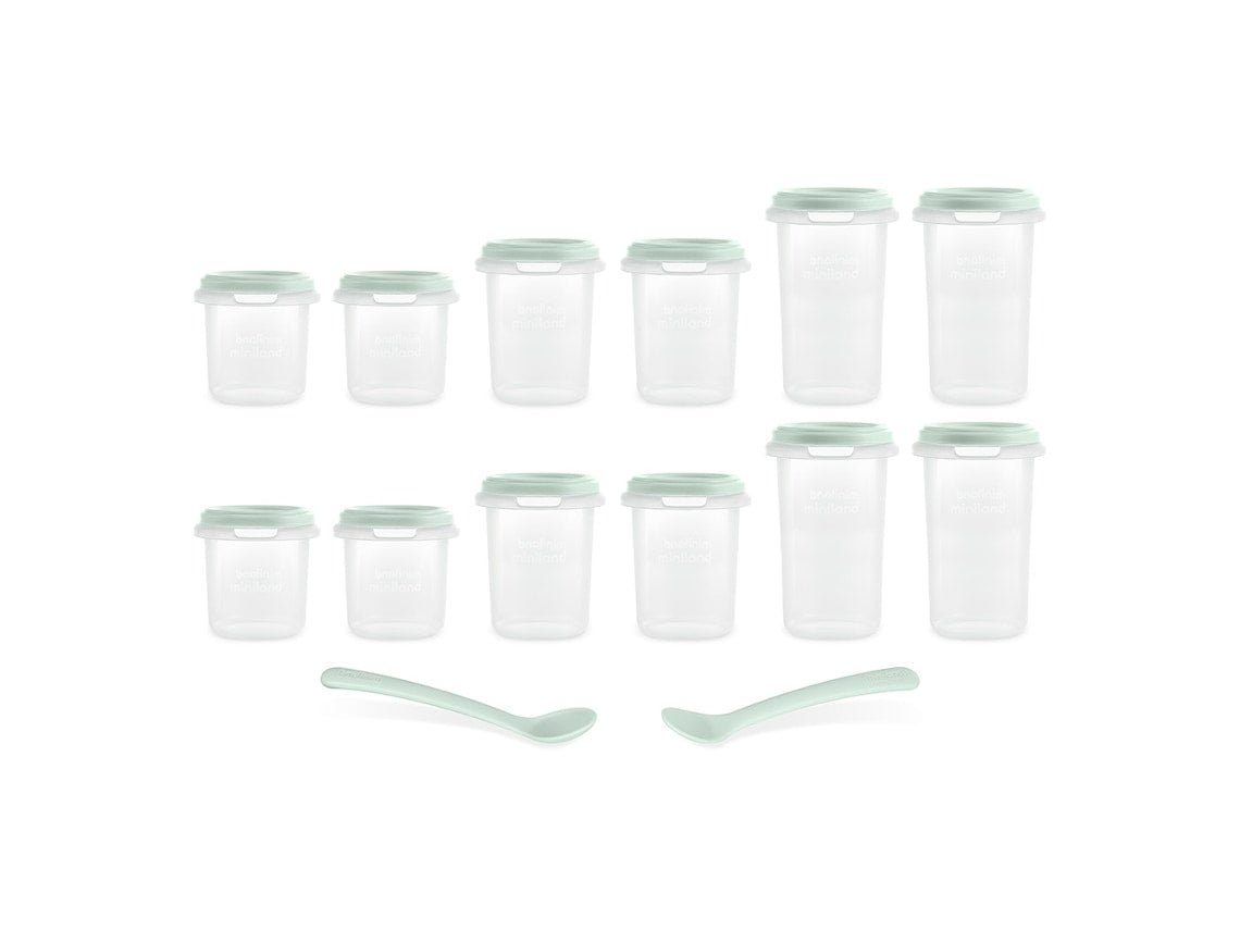 Miniland Conjunto de 12 Recipientes - Mint