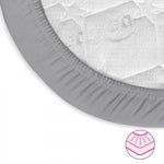Babybay 2 Lençóis Ajustáveis Jersey Deluxe para modelo Original - gris