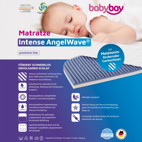 Babybay Colchão Intense AngelWave® para modelo Original