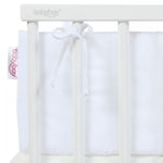 Babybay Protetor de Grades Algodão Orgânico para Maxi, Boxspring, Comfort e Comfort Plus - branco