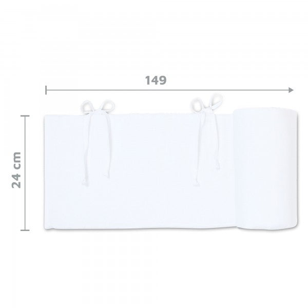 Babybay Protetor de Grades Algodão Orgânico para modelo Original - branco