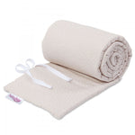 Babybay Protetor de Grades Algodão Orgânico Royal para Maxi, Boxspring, Comfort e Comfort Plus - beige