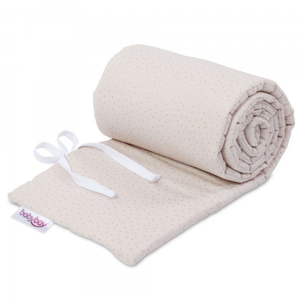 Babybay Protetor de Grades Algodão Orgânico Royal para Maxi, Boxspring, Comfort e Comfort Plus - beige