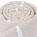 Babybay Protetor de Grades Algodão Orgânico Royal para Maxi, Boxspring, Comfort e Comfort Plus - beige