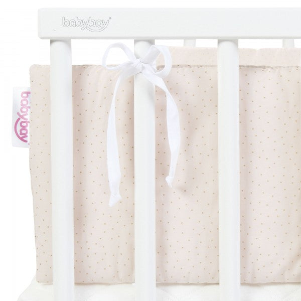 Babybay Protetor de Grades Algodão Orgânico Royal para Maxi, Boxspring, Comfort e Comfort Plus - beige
