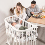 Babybay Grade Lateral Cama Co-Sleep para modelo Maxi e Boxspring - lacado cinza pizarra