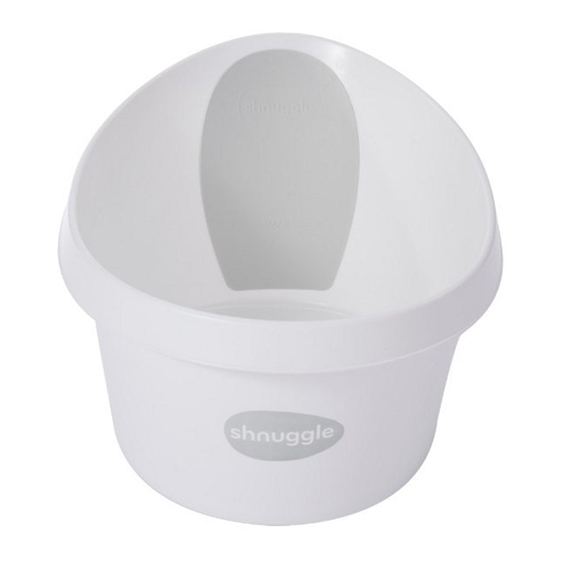 Shnuggle Banheira XL - Branca c/ encosto Cinza