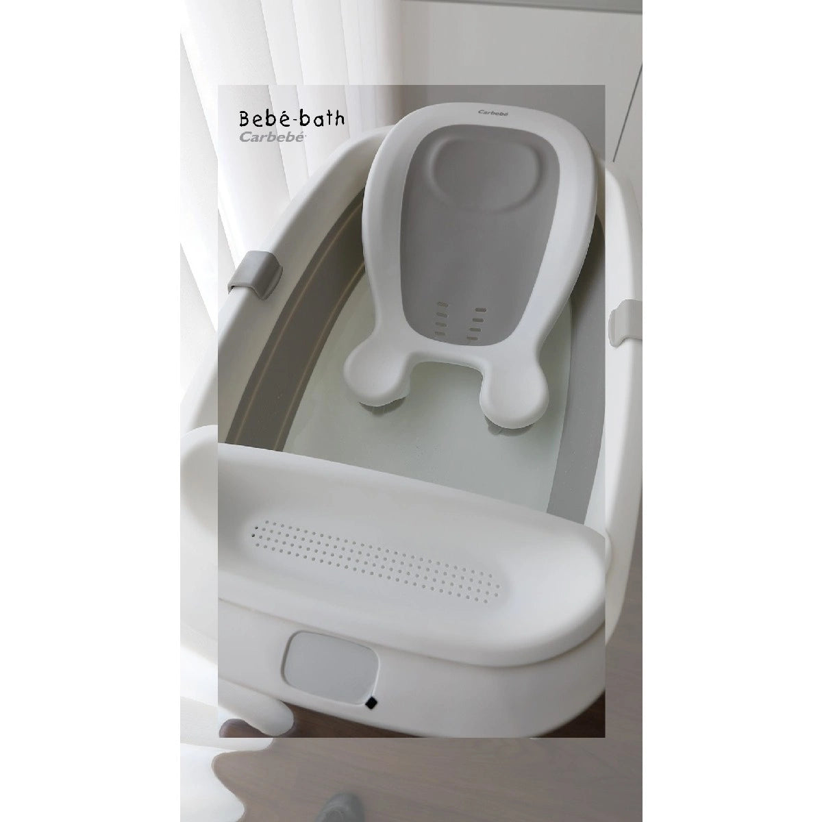 Bébécar Banheira Bebé Bath + Suporte - Cinza