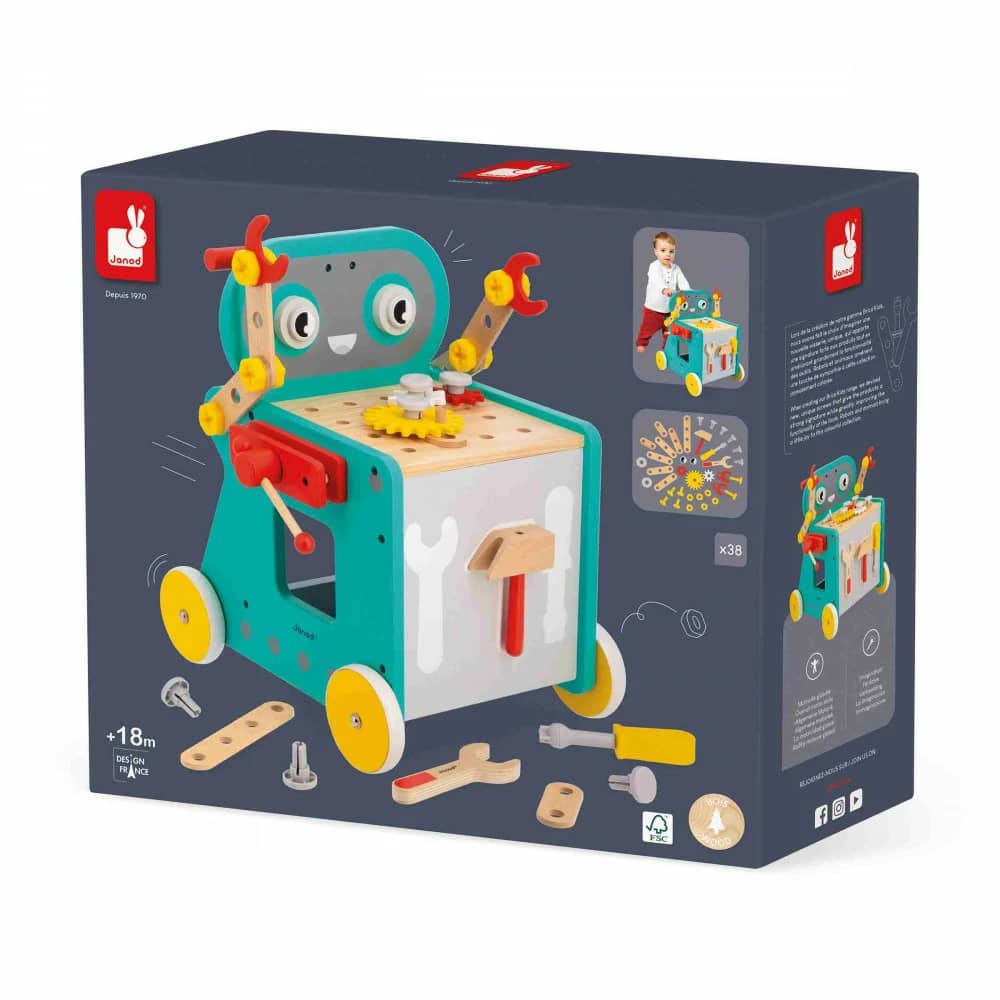 Janod Brico'kids Robot Trolley