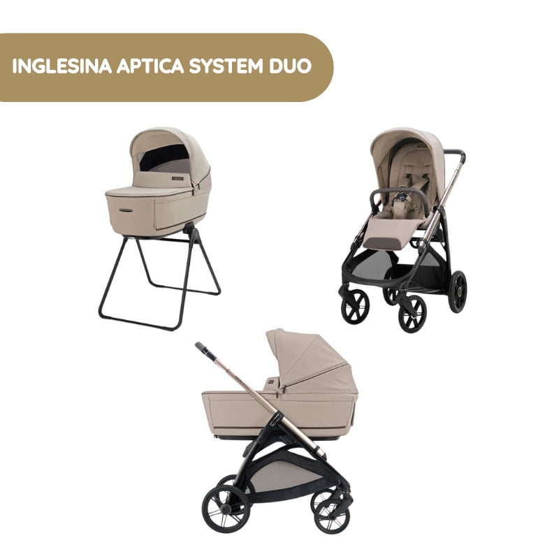 Carrinho de Bebé Inglesina Aptica System Duo - Vicuna Beige