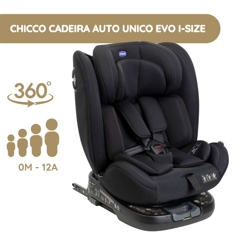 Chicco Cadeira Auto Unico Evo i-Size - Black