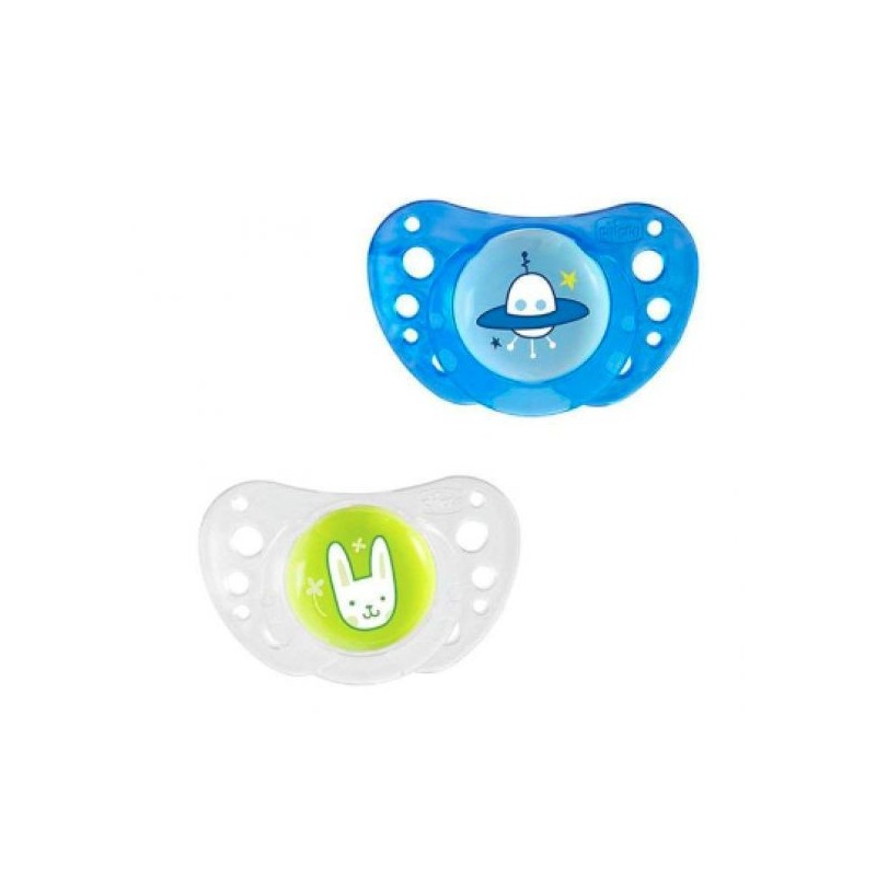 Chicco Chupetas Physio Air sil.16-36m - 2 pçs - Azul