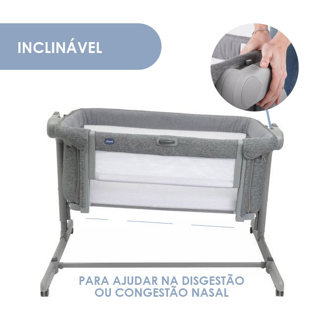 Chicco Berço Next2Me Magic Evo - Dark Grey
