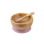 Citron Taça de Bambú c/ Ventosa e Colher - Rosa
