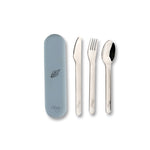 Citron Conjunto de Talheres e Estojo em Silicone - Azul