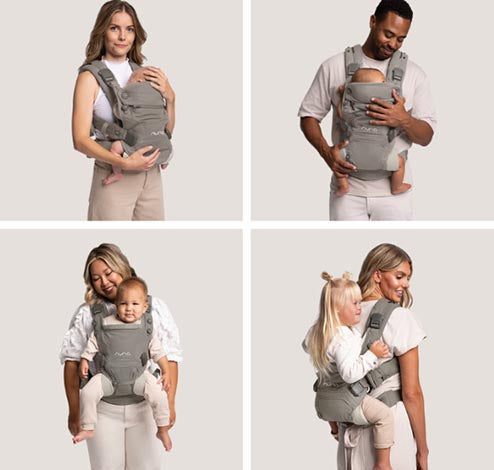 Nuna Mochila Portabebés Cudl Clik - Fog
