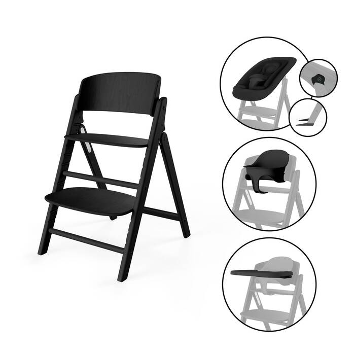 Cybex Cadeira da Papa Click & Fold 4 em 1 - Stunning Black
