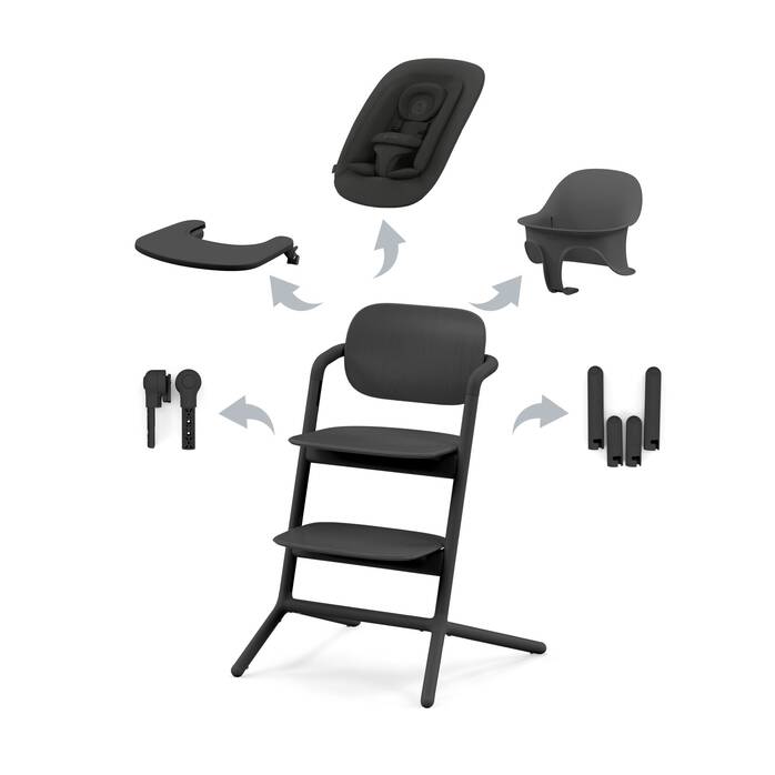 Cybex Cadeira da Papa Lemo 4 em 1 - Stunning Black