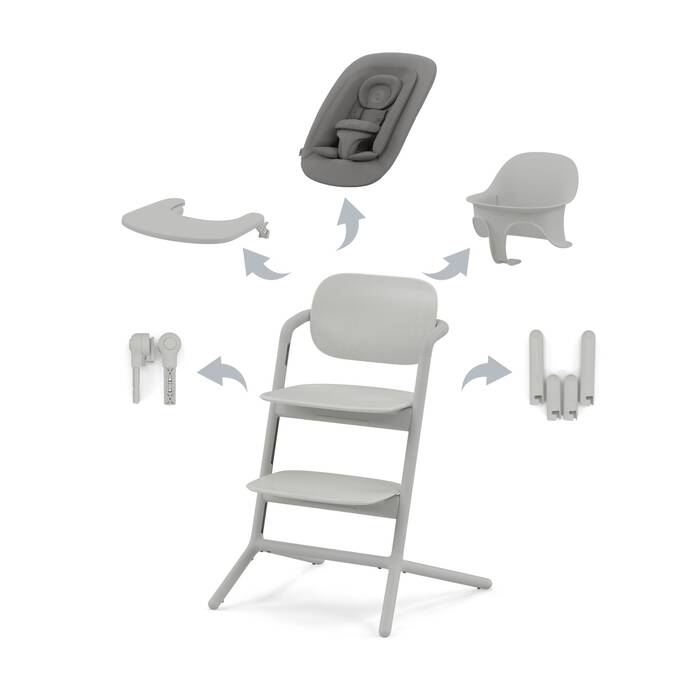 Cybex Cadeira da Papa Lemo 4 em 1 - Suede Grey