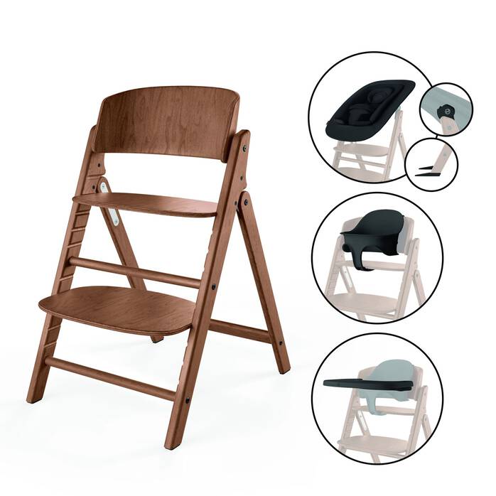 Cybex Cadeira da Papa Click & Fold 4 em 1 - All Natural Dark