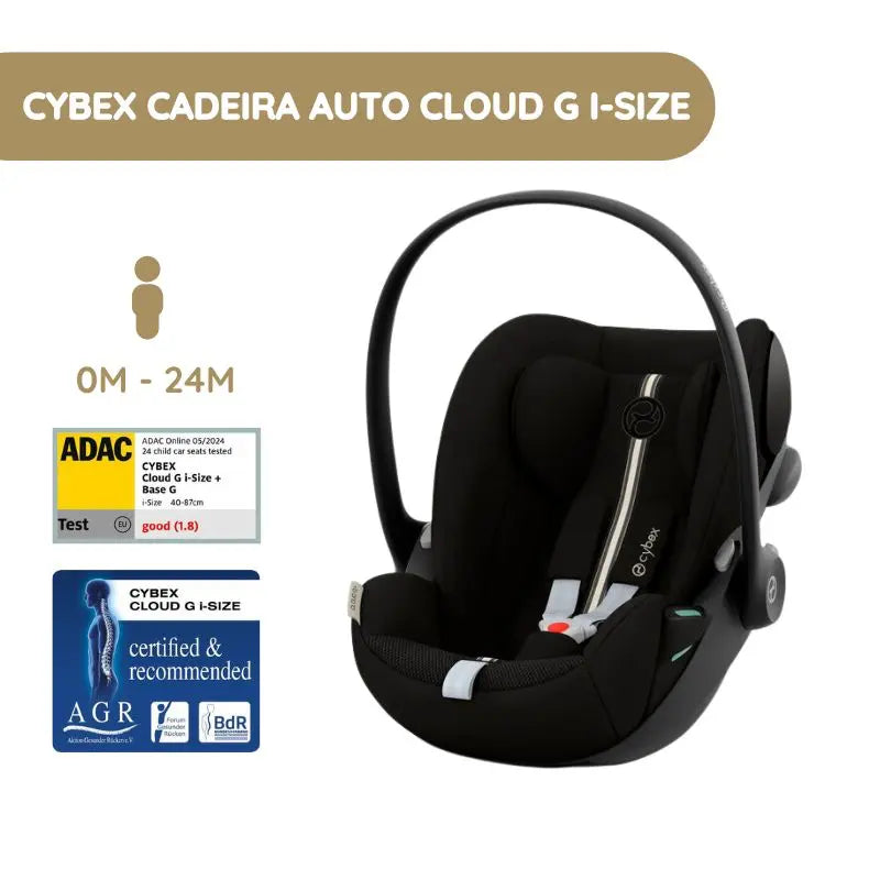 Cybex Cadeira Auto Cloud G i-Size Plus - Moon Black