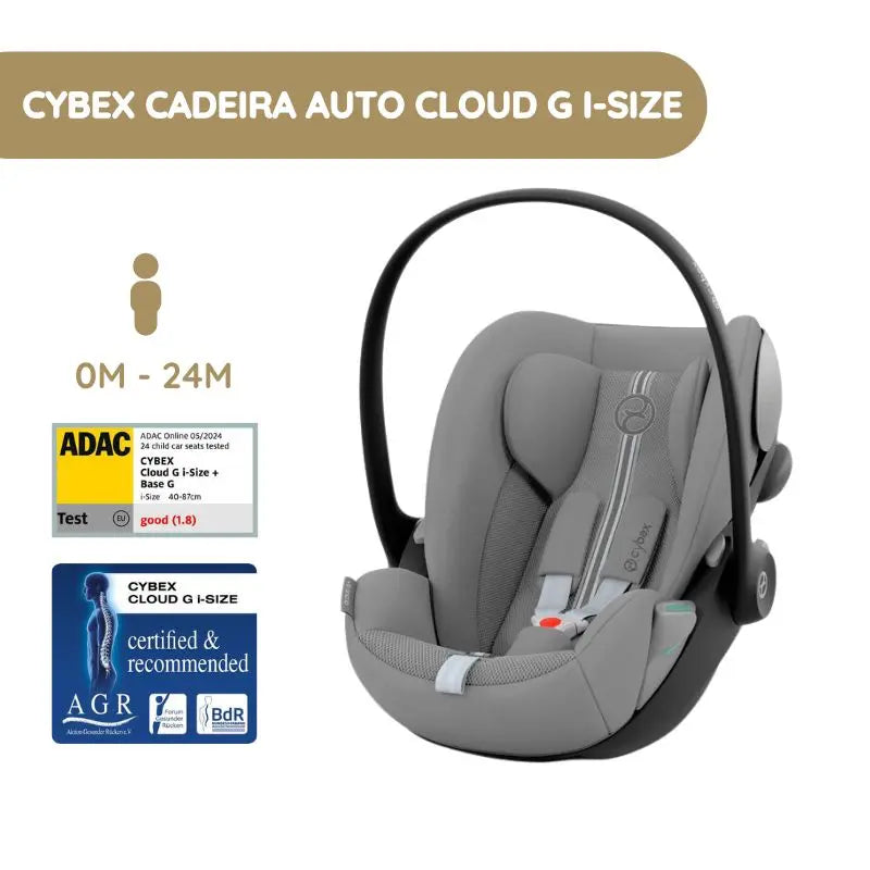 Cybex Cadeira Auto Cloud G i-Size Plus - Stone Grey