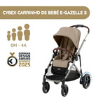 Cybex Carrinho de Bebé e-Gazelle S TPE - Almond Beige