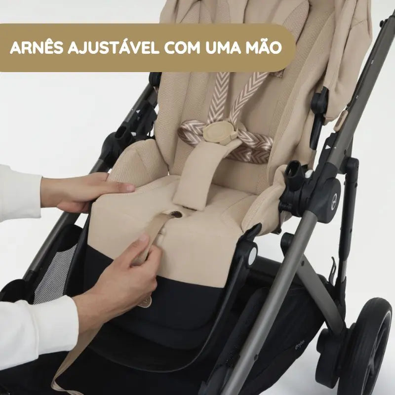 Cybex Carrinho de Bebé e-Gazelle S TPE - Almond Beige