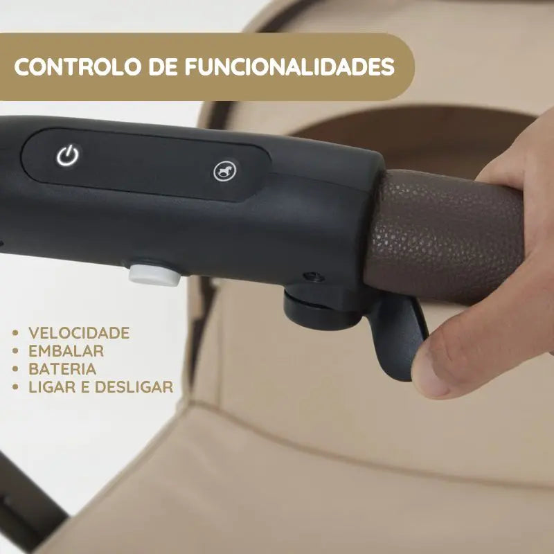 Cybex Carrinho de Bebé e-Gazelle S TPE - Moss Green