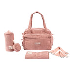 Doomoo Mala Muda Fraldas Fluffy - Corduroy Rosa
